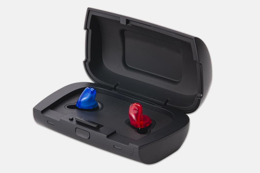 充電ケース HX-C8 と補聴器